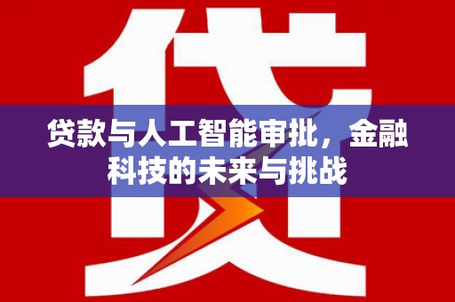 关山贷款与人工智能审批，金融科技的未来与挑战