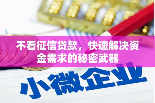 关山不看征信贷款，快速解决资金需求的秘密武器