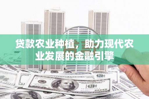 关山贷款农业种植，助力现代农业发展的金融引擎