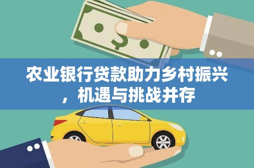 关山农业银行贷款助力乡村振兴，机遇与挑战并存