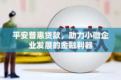 关山平安普惠贷款，助力小微企业发展的金融利器
