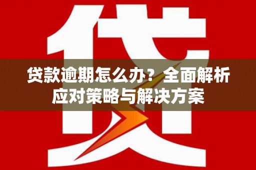 关山贷款逾期怎么办？全面解析应对策略与解决方案